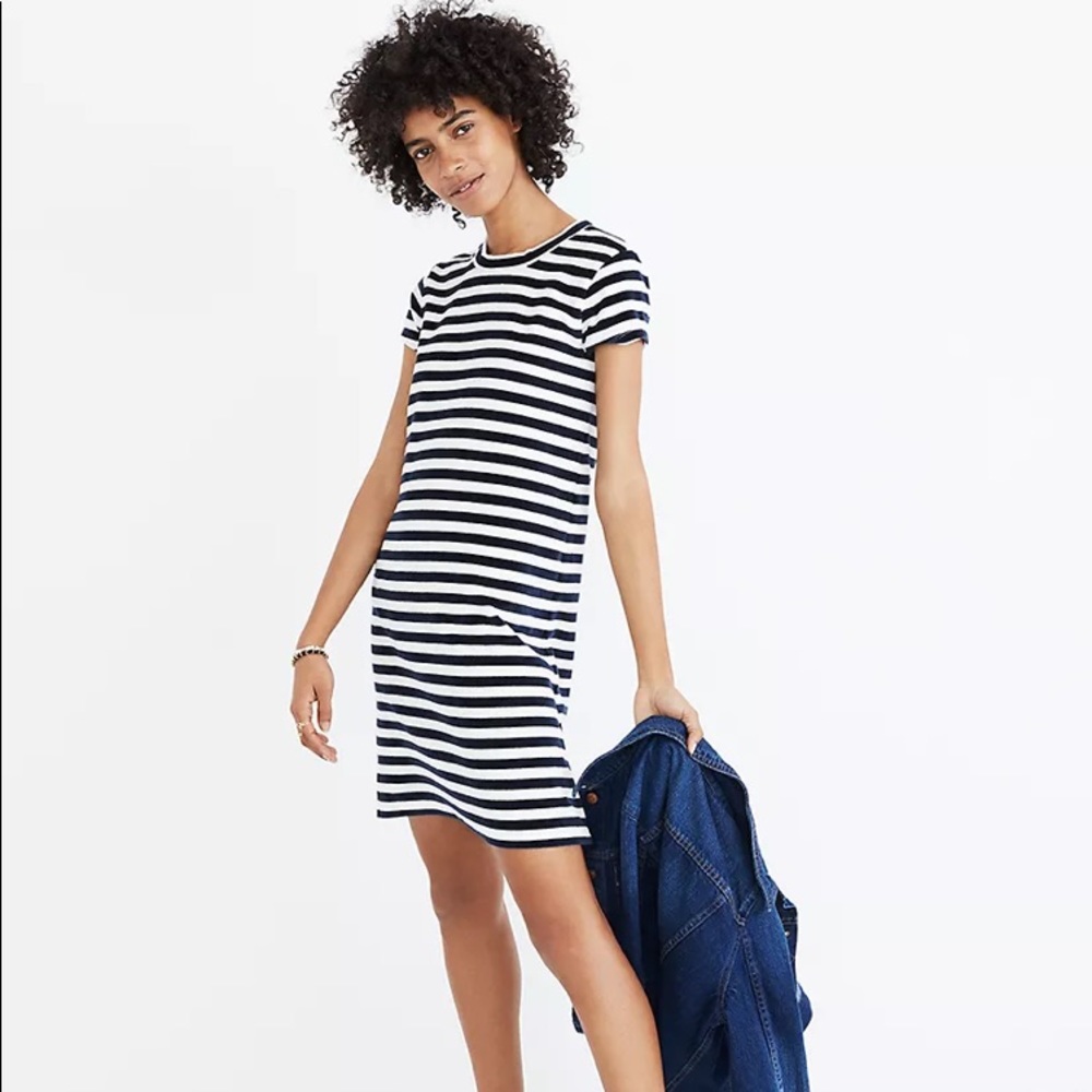 Madewell velvet mini dress